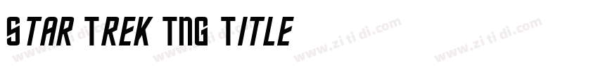Star Trek TNG Title字体转换